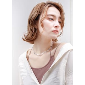 ニュアンス ボブ 透明感 フォギーベージュ イルミナカラー