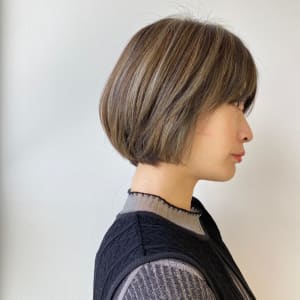 ハイライト　３Dグレージュヘアカラー