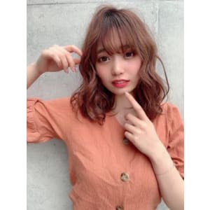 ゆるふわ波巻きヘア