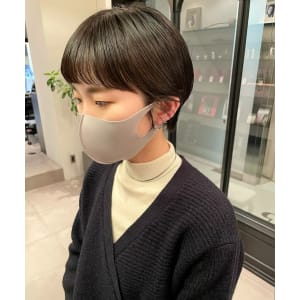 簡単スタイリング マッシュショート