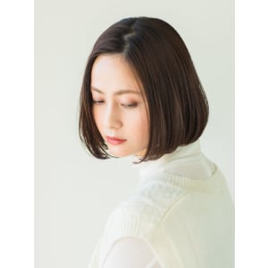 【表参道sheta/堅田】黒髪でもキマる艶感ワンカールボブ