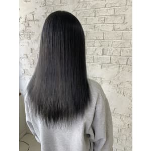 プラチナシルバー　シルバーカラー黒髪卒業8027