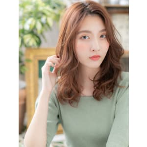 くせ毛風ルーズヘア小顔オレンジブラウン エギョモリ - COVER HAIR bliss 戸田公園西口店【カバーヘアブリス トダコウエンニシグチテン】掲載中