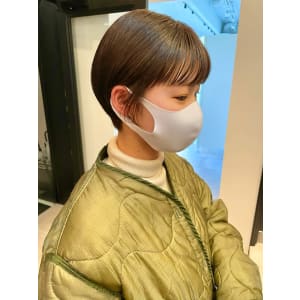 大人可愛い丸みショート