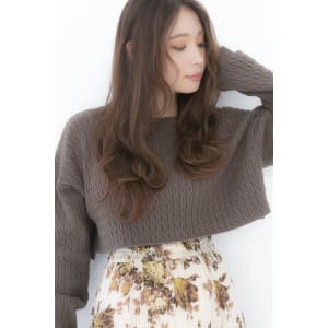 イルミナカラー無造作カールスパイラル大人かわいい斜めバング7