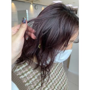 10代20代似合わせピンクブラウンカラー/naomi