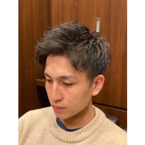 ツーブロック×束間マッシュ