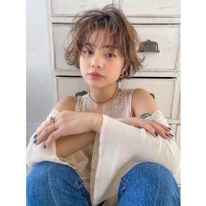 ラフパーマ　外国人風アンニュイショート