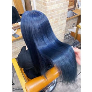 オルチャンブルー【ダブルカラー　艶髪】