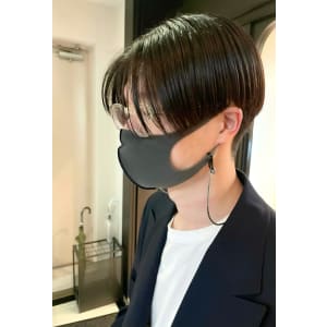メンズ ナチュラルセンターパート