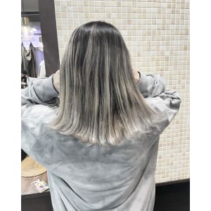★バレイヤージュ×プラチナシルバー★