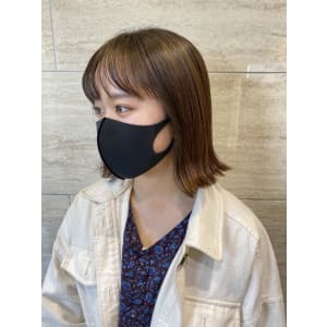初カラー/10代20代/卒業/学割/切りっぱなしボブ