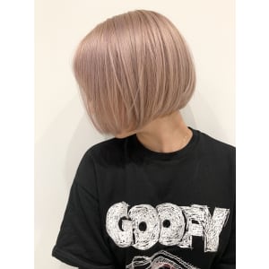 クールボブ×ペールピンクベージュ