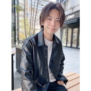 前下がり無造作マッシュ"エアグレージュショート