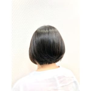 前下がり/ボブ/黒髪/ショートボブ/白髪染め/30代40代