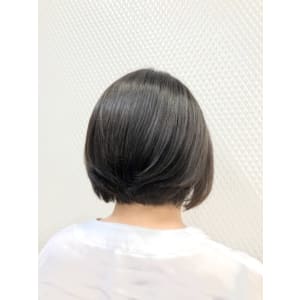 前下がり/ボブ/黒髪/ショートボブ/白髪染め/30代40代