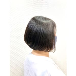 前下がり/ボブ/黒髪/ショートボブ/白髪染め/30代40代