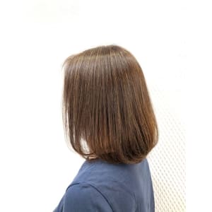 40代50代60代/白髪染め/ワンレンボブ/艶カラー/