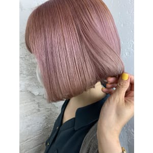 春カラー、スモーキーピンク、透明感、池袋