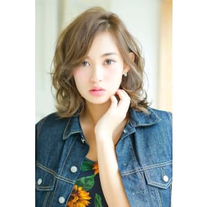美人見えシフォンパーマ