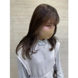 10代20代くびれヘアベージュインナーカラー/naomi