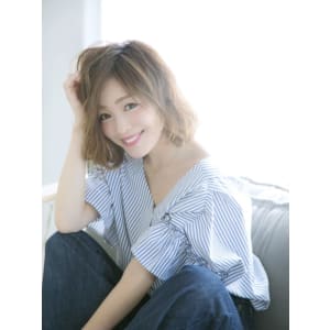 ナチュラルハイライト　柔らかウェーブ