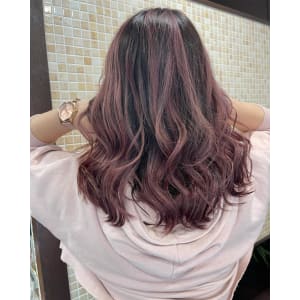 ★ピンキーバイオレットベージュ×バレイヤージュ★