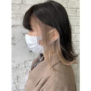インナーカラーホワイトベージュことりベージュ6169