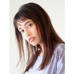 濡れ髪クールなワンレンスタイル - HAIR & MAKE EARTH 小禄店【ヘアメイクアース オロクテン】掲載中