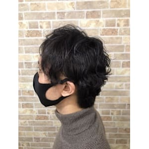 メンズツーブロックパーマ【ツーブロック　パーマ】