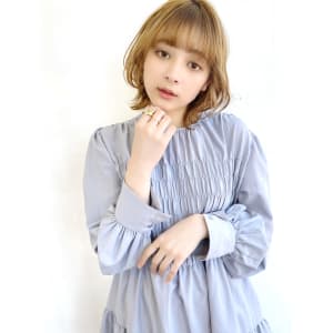 くびれパーマ×ナチュラルシアベージュ