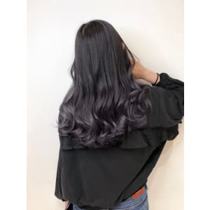 パープルシルバーグラデーション