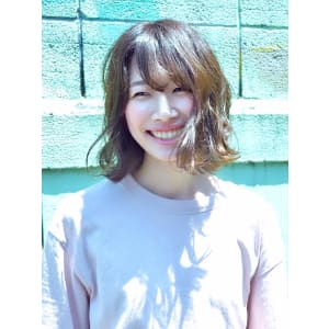 夏の透け感 アッシュベージュ 