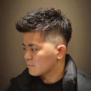 アップバングスキンフェード