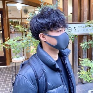 《中目黒サロンe's》こだわりの質感マッシュパーマ【小林】