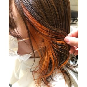 インナーカラー×オレンジ - Hair Mode KT 京橋店【ヘアーモードケーティーキョウバシテン】掲載中