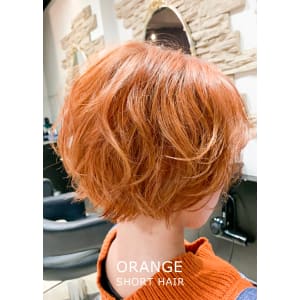 【MALUNAカラーリスト神】オレンジショートヘア