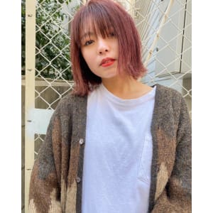 【CHESTER】チェリーピンク ショート 外ハネ - 髪質改善 SEPT. 天神大名【カミシツカイゼン セプト テンジンダイミョウ】掲載中