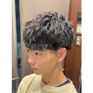 ソフトツイストスパイラルパーマ×マッシュ