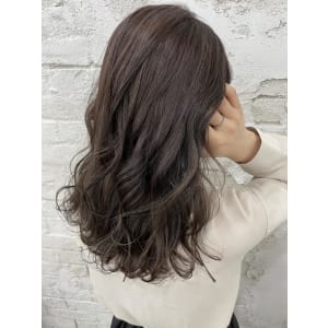 ハイライト、ラベンダー、グレージュ、くすみカラー
