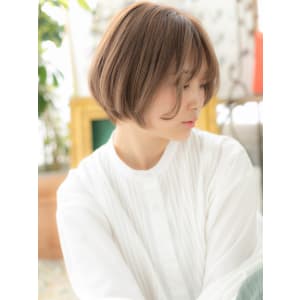 ニュアンスカラーくせ毛風切りっぱなしボブ ハイライト - COVER HAIR bliss 川口東口駅前店【カバー ヘア ブリス】【カバー ヘア ブリス カワグチヒガシグチエキマエテン】掲載中
