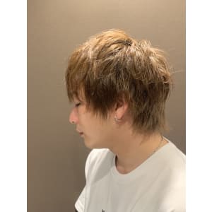 ミディアムマッシュウルフ/六本木/メンズカット/麻布/港区