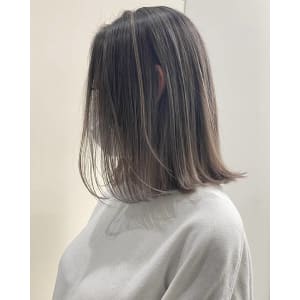 バレイヤージュグレー