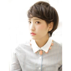 ワンレンくびれセミディ×オン眉バング