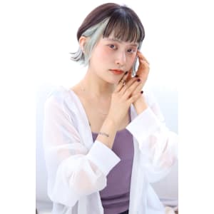 インナーカラー イヤリングカラー 切りっぱなし《田嶋》