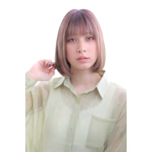 【マルシェスズハタコウヘイ】ブラウン　ベージュカラー　ボブ