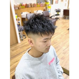 ダウンバングツイストパーマ