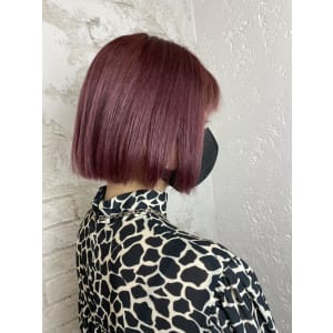ピンクボブ、ボブ、ピンクカラー、池袋