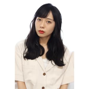 抜け感×小顔ウェーブ