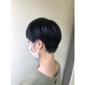 ブルーブラック×ハンサムショート